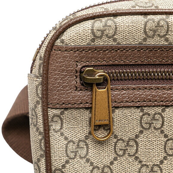 Gucci GG Supreme Ophidia Body Bag Waist Beige Brown Leather - Picture 6 of 8